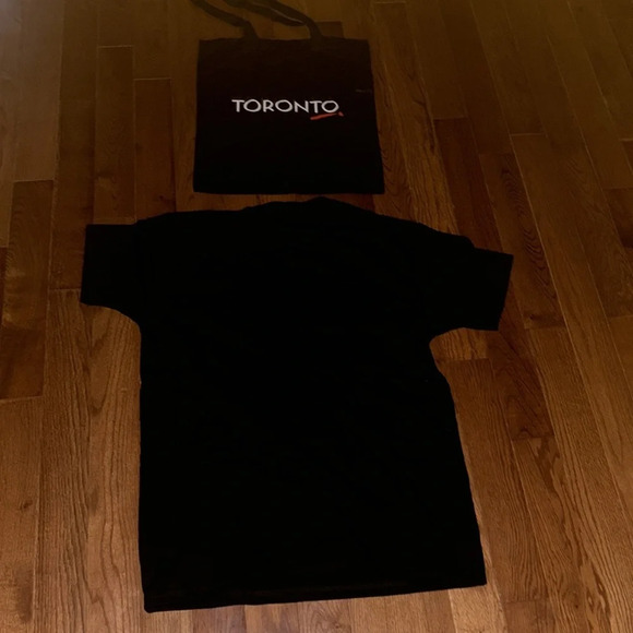 Vintage style Toronto scripted blackTote Bag T-shirt set - Picture 14 of 15